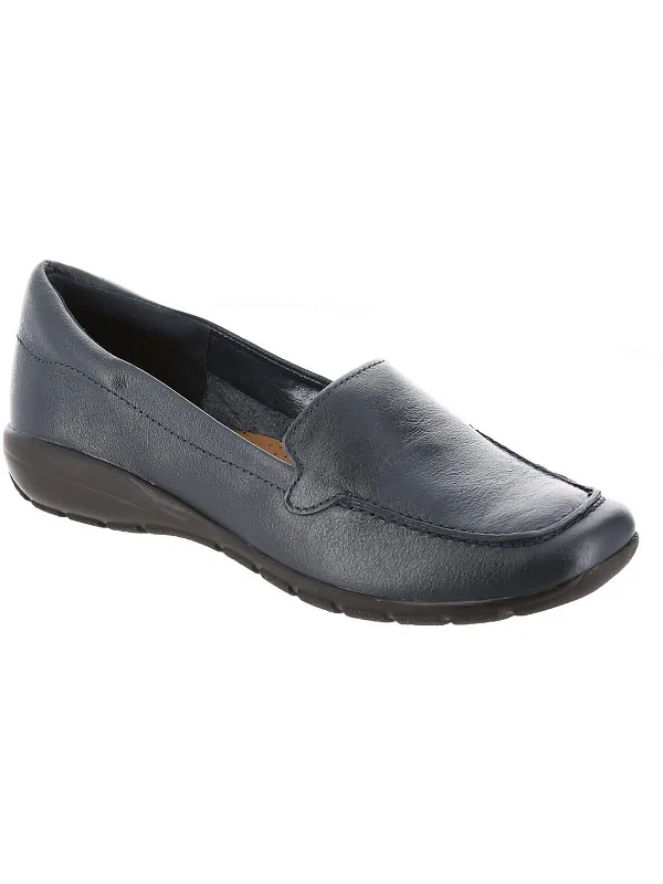 Abide 8 Womens Slip On Leather Loafers