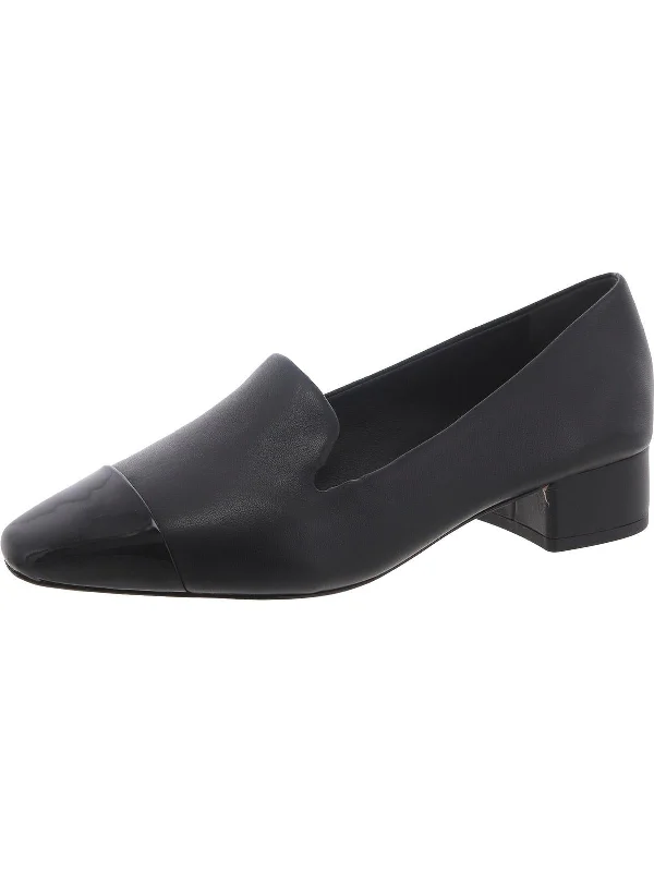 Cecile Loafer Womens Cushioned Footbed Bock Heel Loafers