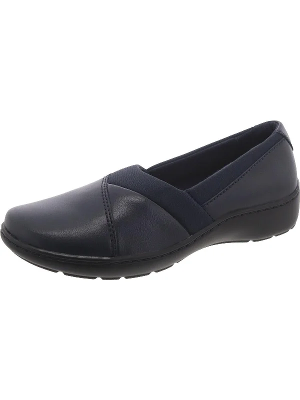 Cora Charm Womens Leather Slip On Loafers