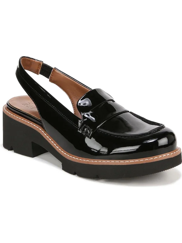 Darry Slingback Womens Patent Slingback Loafers