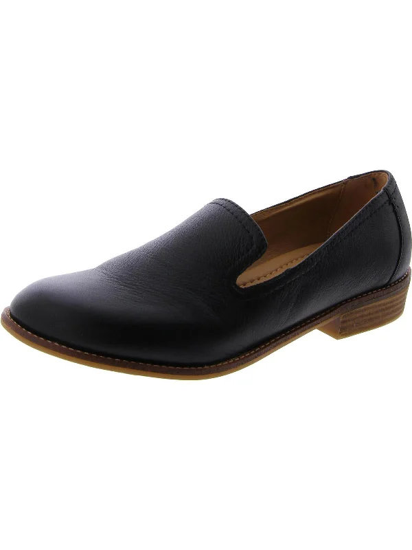 Edna Womens Leather Slip on Loafers