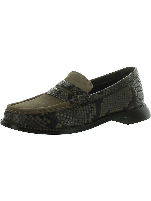 Elba Womens Animal Print Loafers