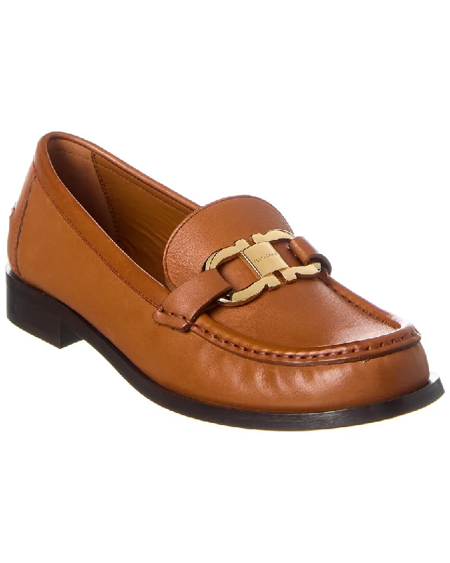 Ferragamo Gancini Leather Loafer