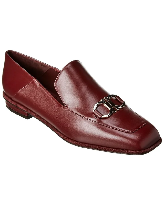 Ferragamo Gancini Leather Loafer