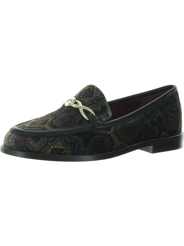 Laila Womens Velvet Dressy Loafers