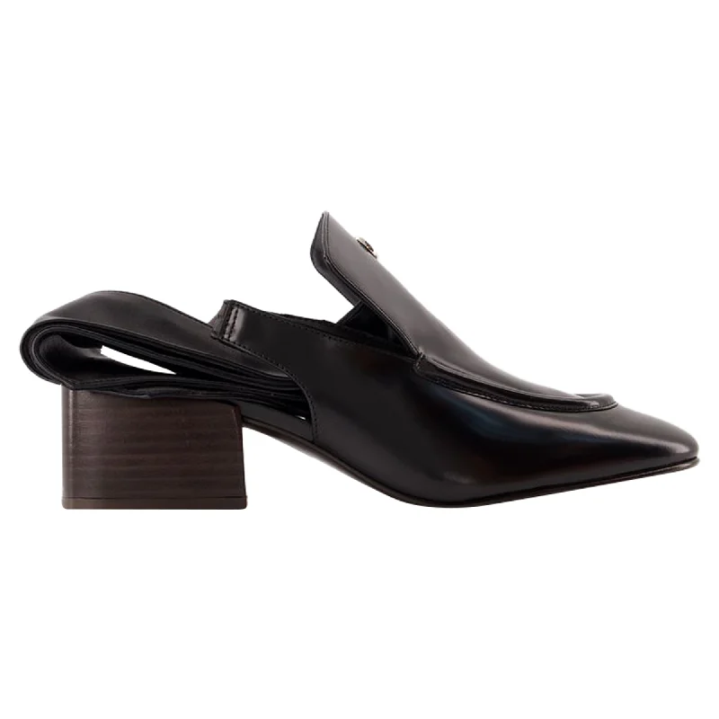 Sling Back Loafers - Coperni - Leather - Black