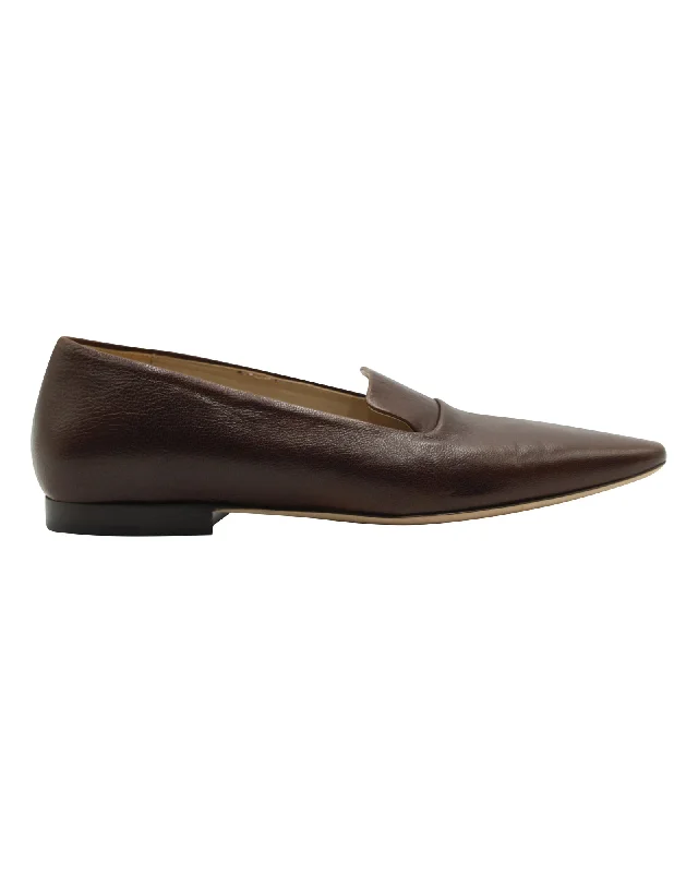 Theory Loafers in Brown Leather