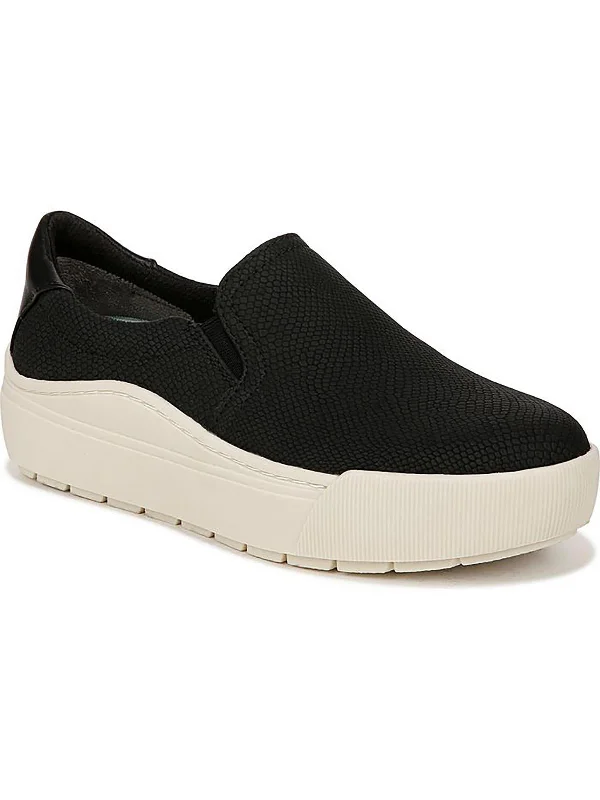 Time Off So Womens Faux Leather Slip On Slip-On Sneakers