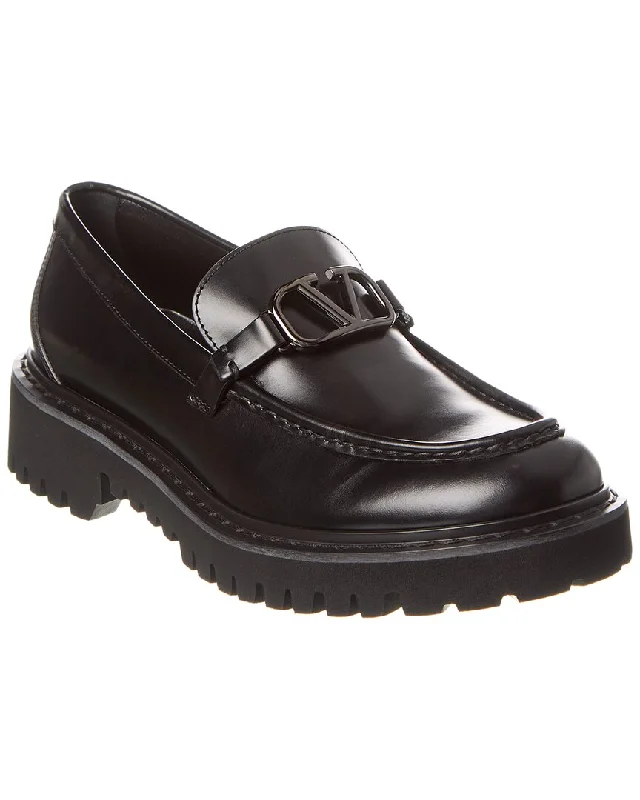 Valentino VLogo Leather Loafer