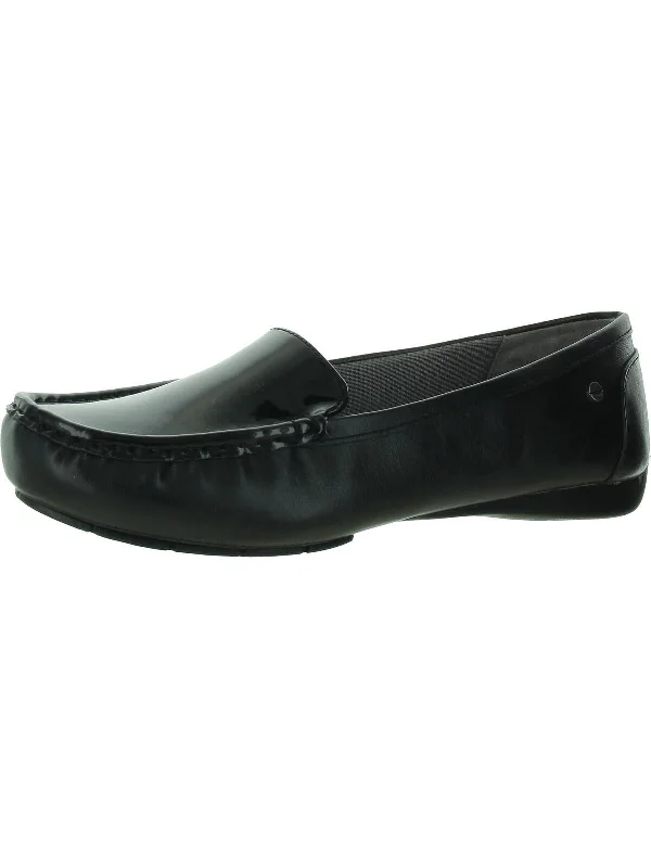 Valerie Womens Patent Flat Loafers