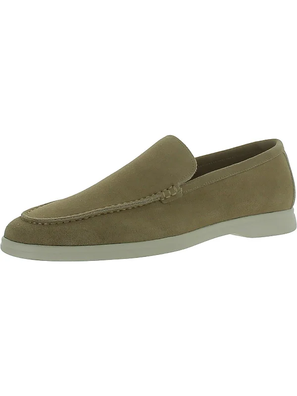 Womens Faux Suede Slip On Loafers