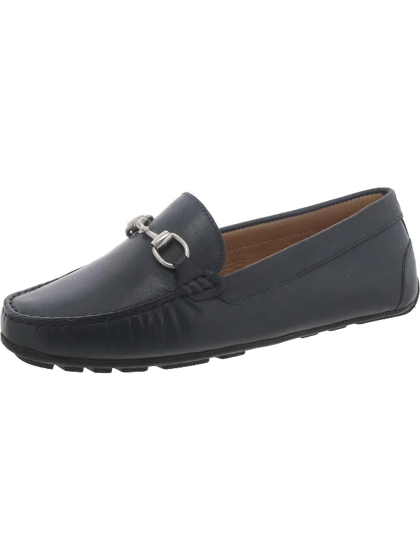 Womens Leather Bit Loafers