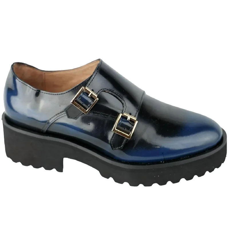 Women's Lugg Monk Strap Shoes In Blue