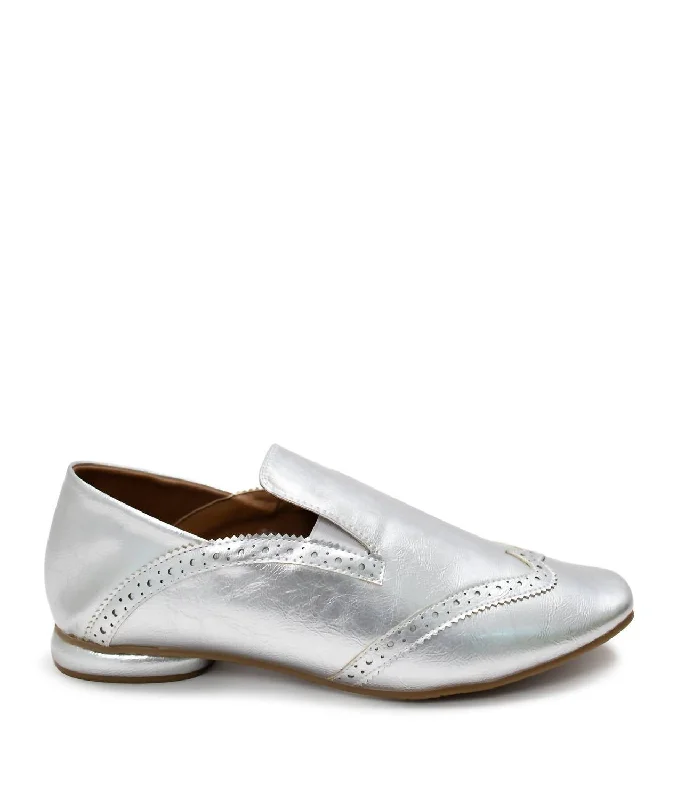 Women's Pennyworth Loafer In Metallic Silver