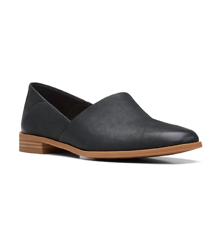 Women's Pure Bell Leather Loafer In Black