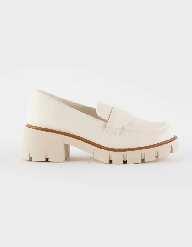 Women's Robbin Platform Loafer In Bone