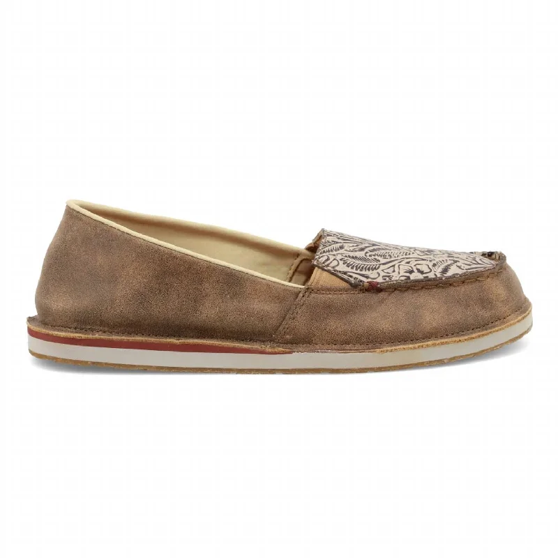 Women's Slip-On Loafer In Bomber & Light Taupe