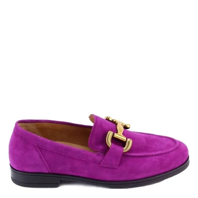 Women's Suede Loafer In Malva