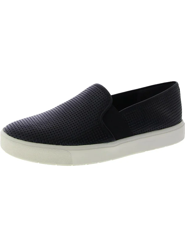 Womens Textured Slip On Loafers