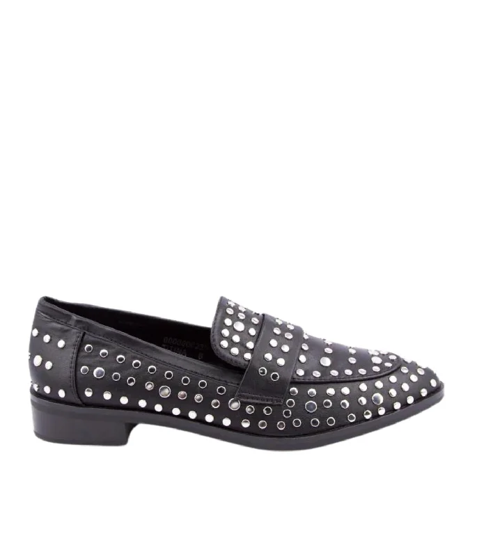 Women's Titina Studded Loafer In Black