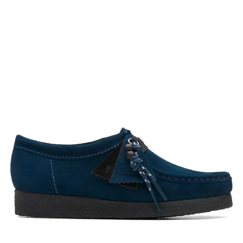 Women's Wallabee Loafer In Deep Blue Suede