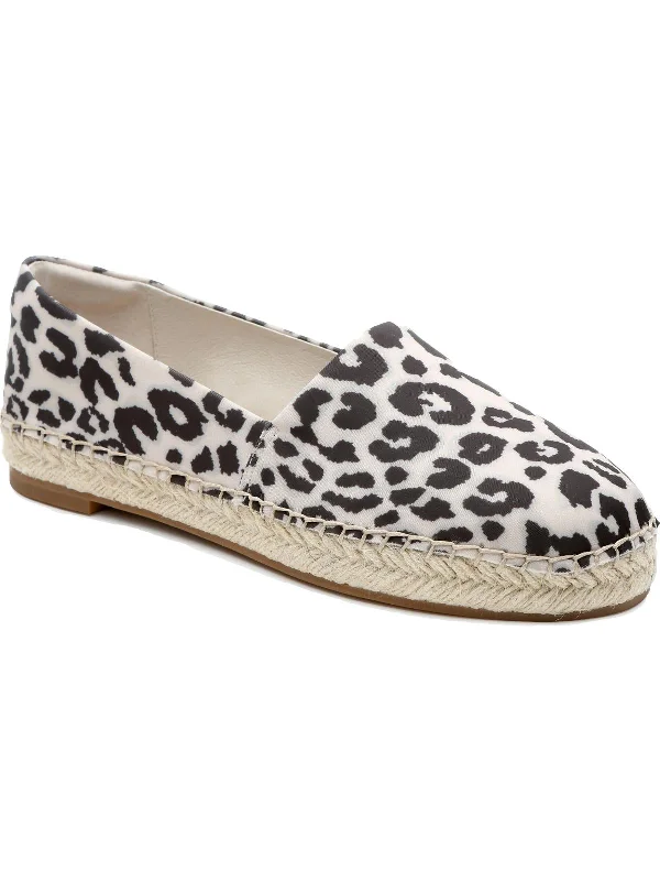 Havana Womens Leather Slip On Espadrilles