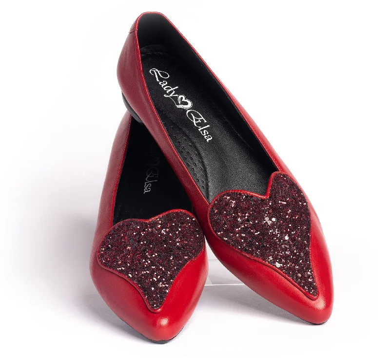 Inina Flats - Scarlet Red