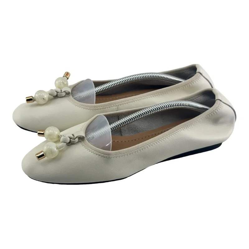 Toscablu Studio Ballerina Capri S110Woman Shoe with Heel Leather Flats 37 6.5-7